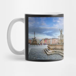 Neptune Fountain and the Marian column in Olomouc Mug